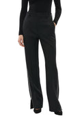 Black Flat Front Pants 1
