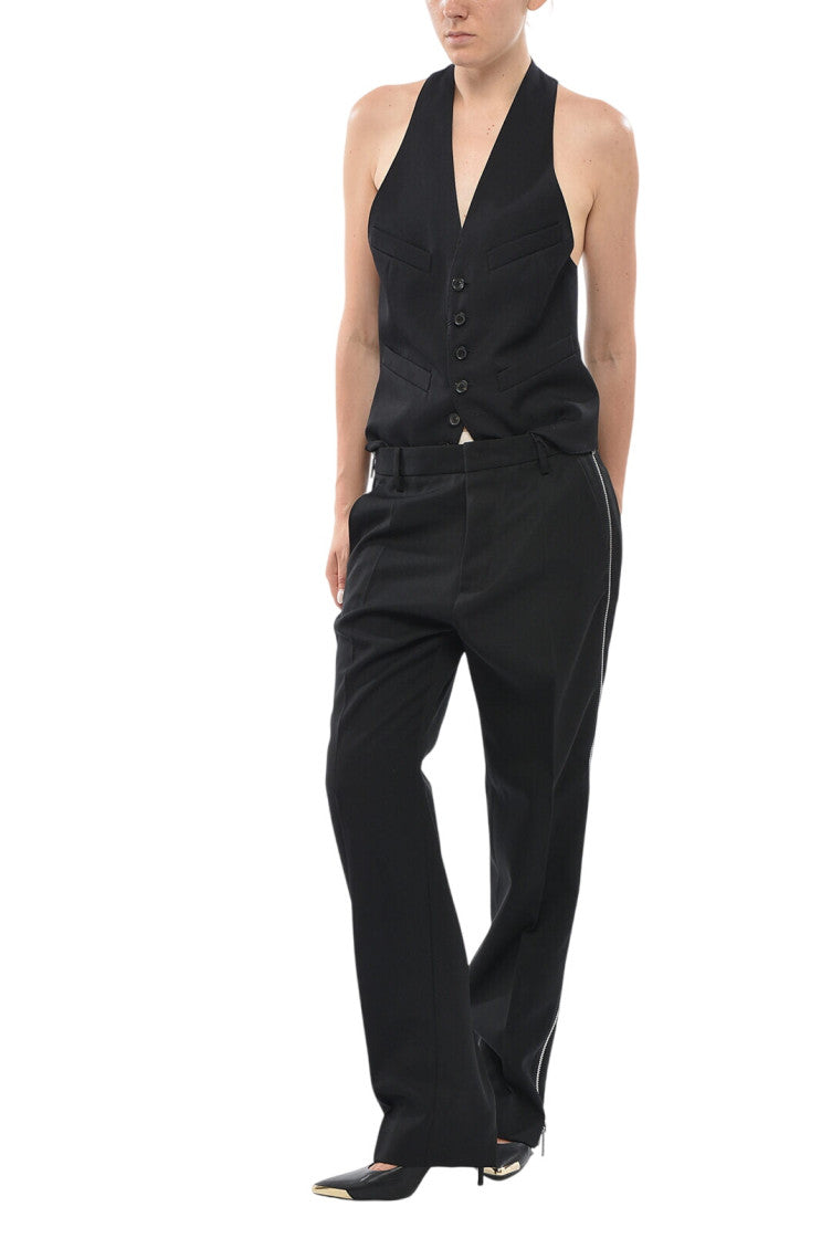 Black Flat Front Pants 4