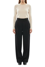 Black Flat Front Pants 1