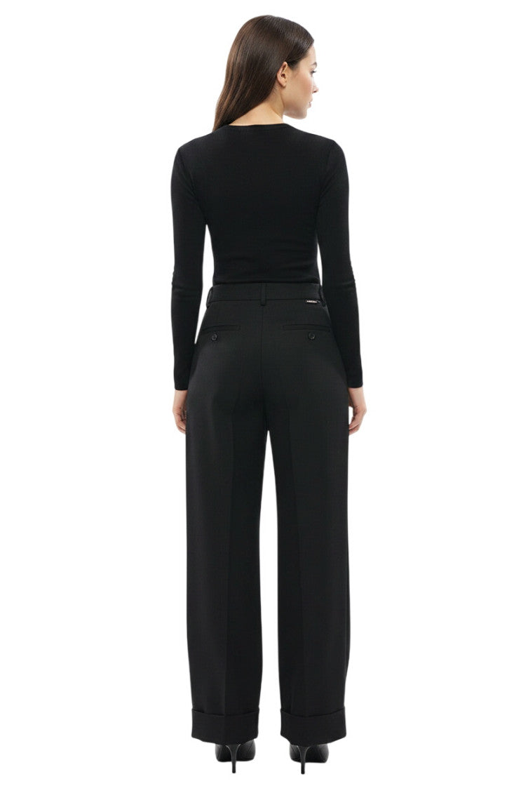 Black Flat Front Pants 2