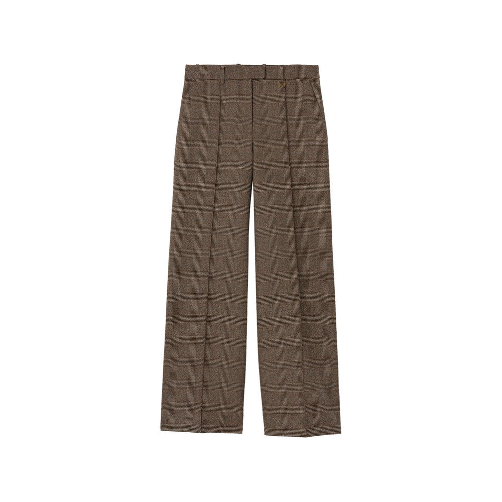 Brown Flat Front Pants 1