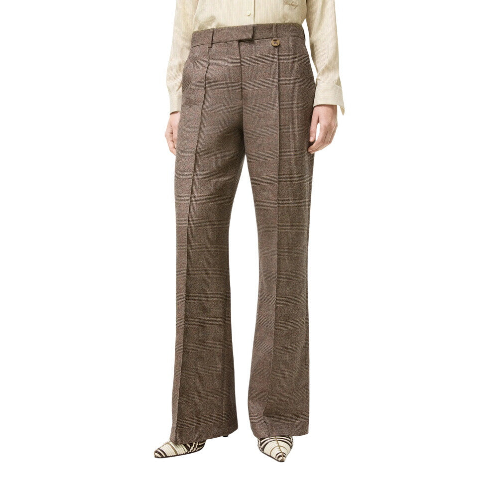 Brown Flat Front Pants 3
