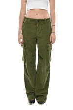 Green Loose Cargos Pants 1