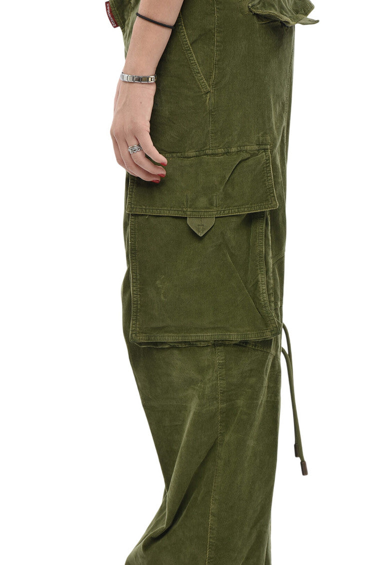 Green Loose Cargos Pants 3