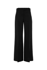 Black Wool Blend Wide-leg Pant 1