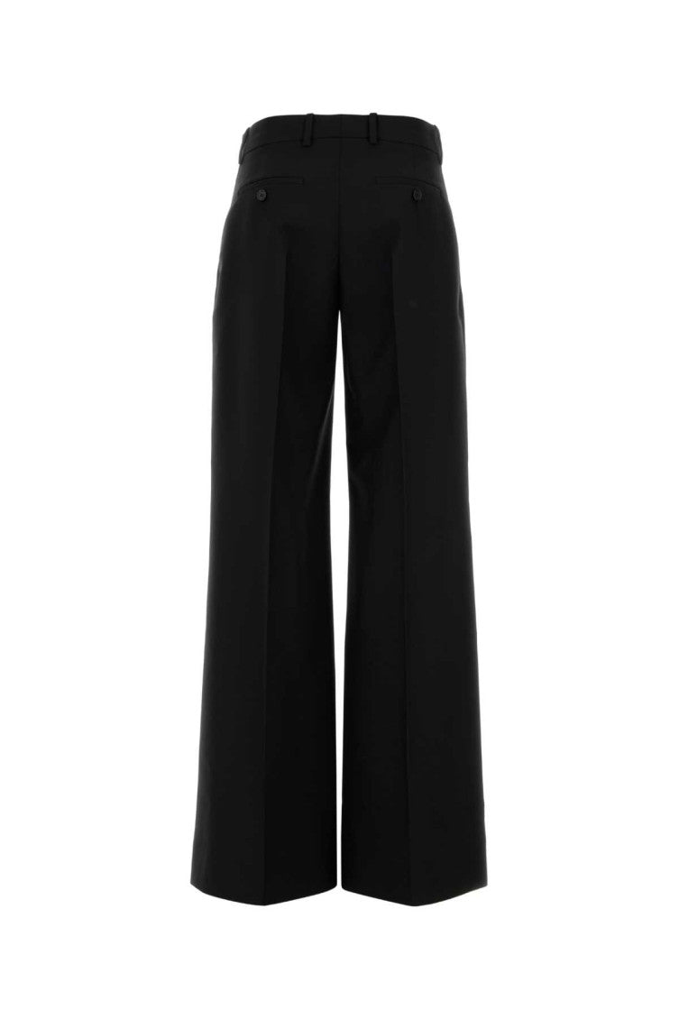 Black Wool Blend Wide-leg Pant 2