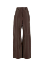 Chocolate nappa leather pant 1