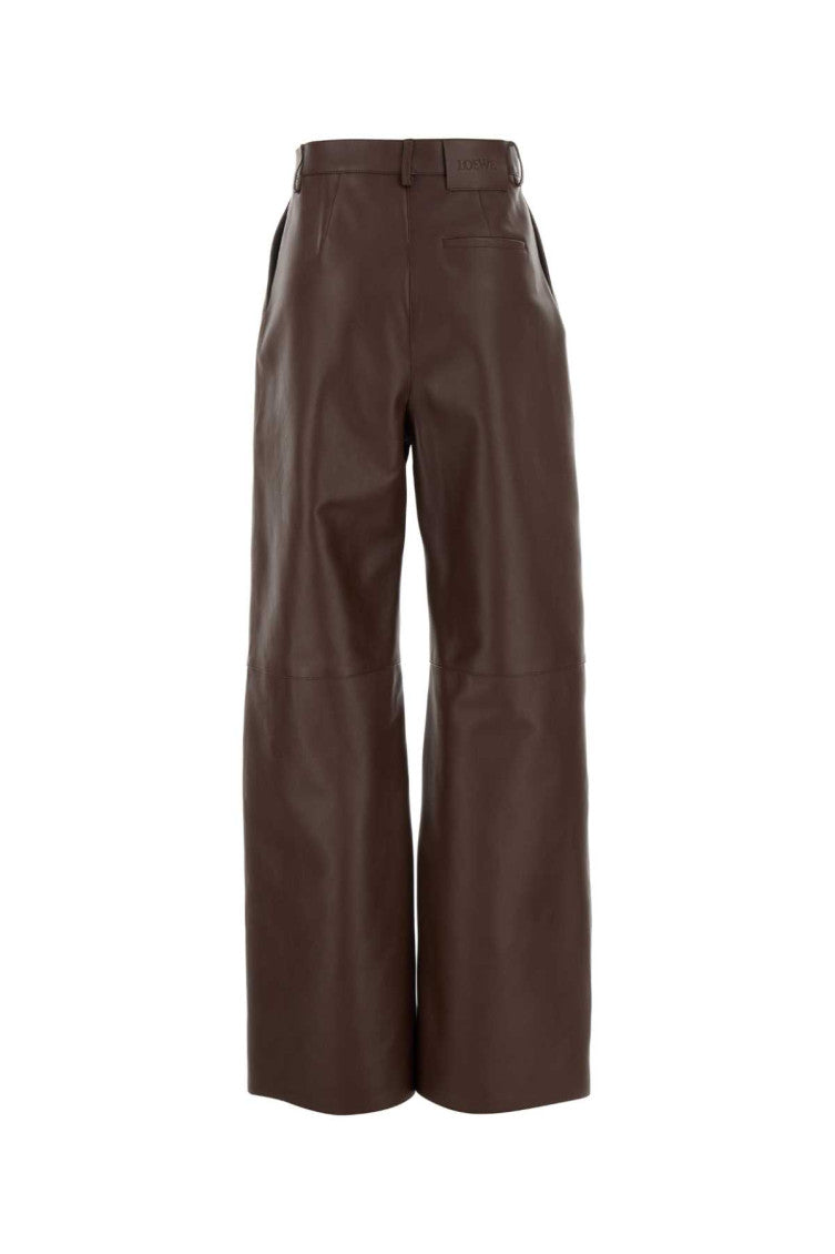 Chocolate nappa leather pant 2