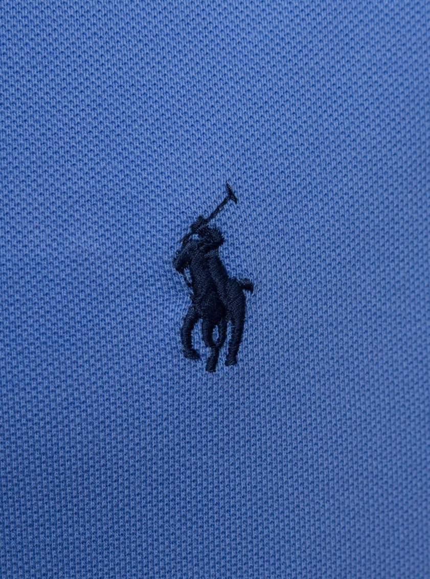 Blue Pony Embroidery Polo Shirt 3