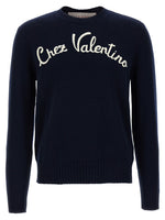 Blue 'Chez Valentino' Sweater 1