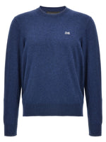 Blue 'Crewneck' sweater 1
