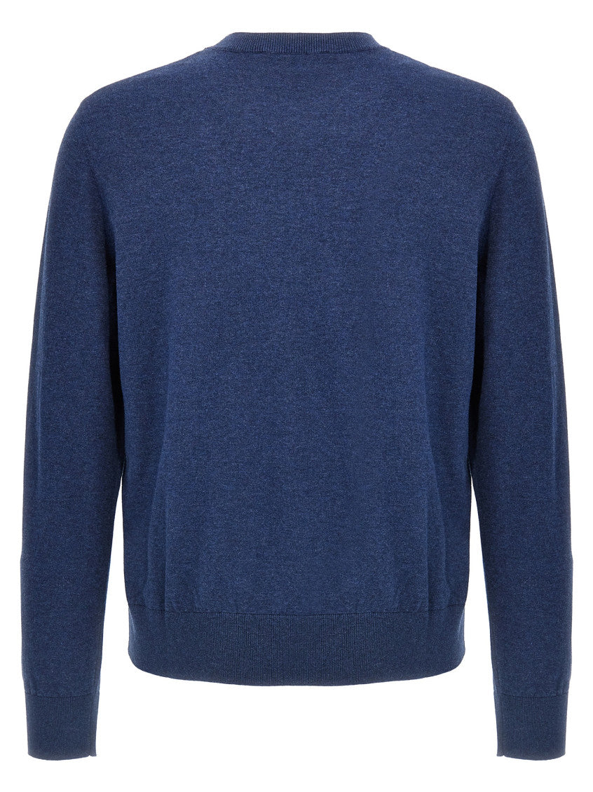 Blue 'Crewneck' sweater 2