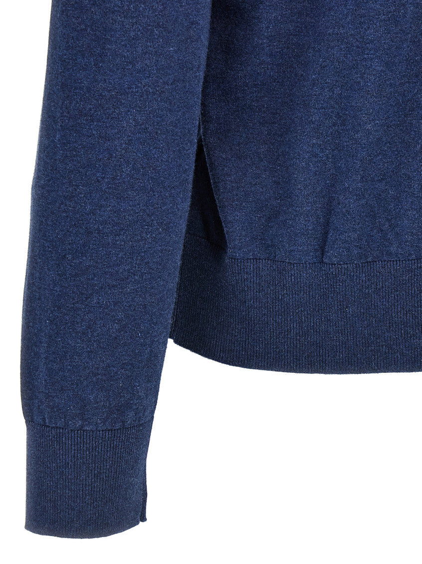 Blue 'Crewneck' sweater 4