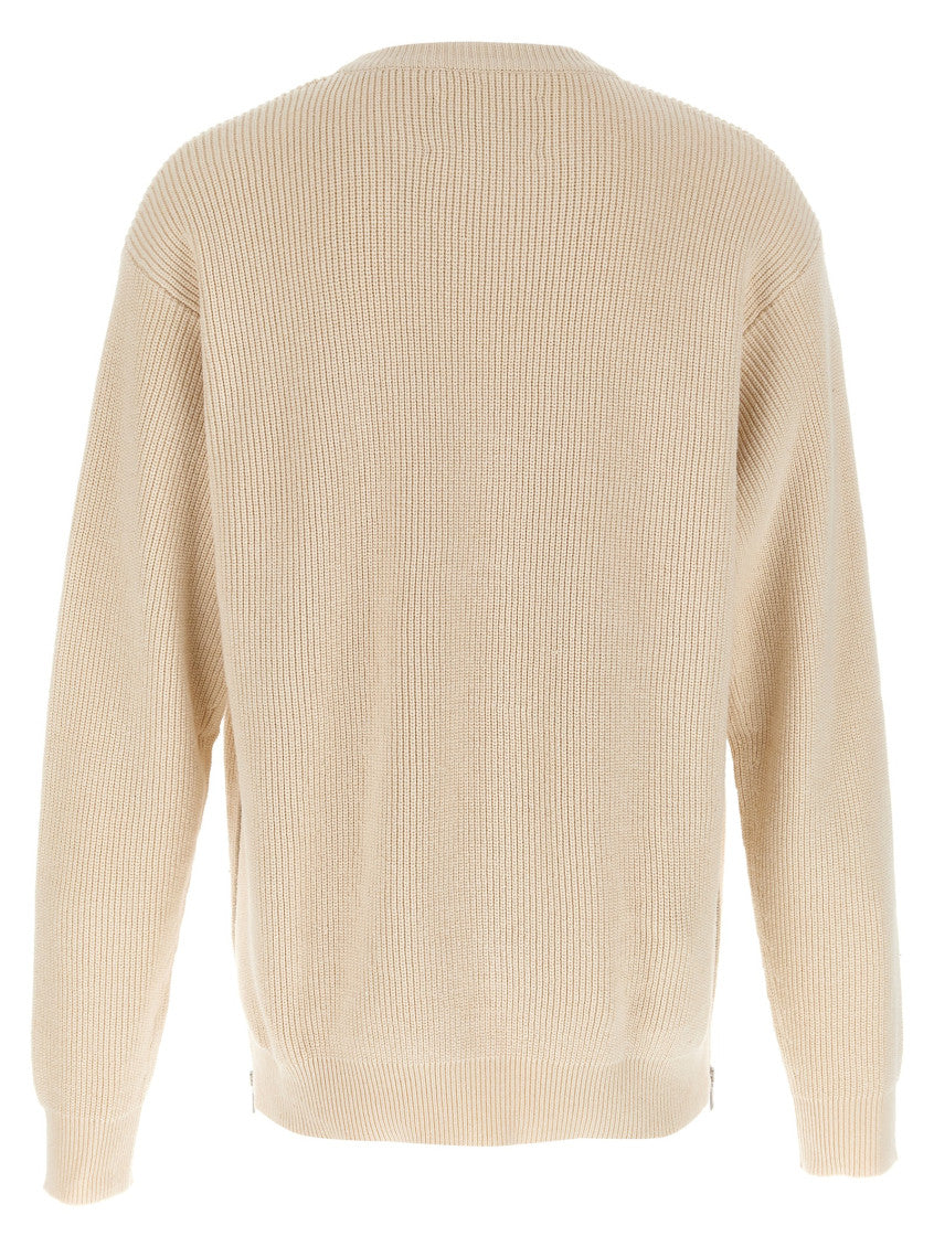 Beige Crew Neck Sweater 2
