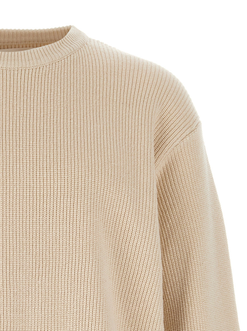 Beige Crew Neck Sweater 3
