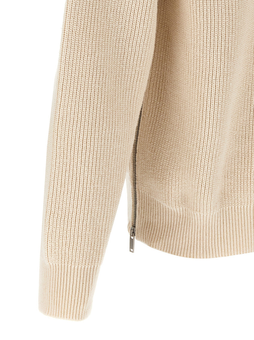 Beige Crew Neck Sweater 4