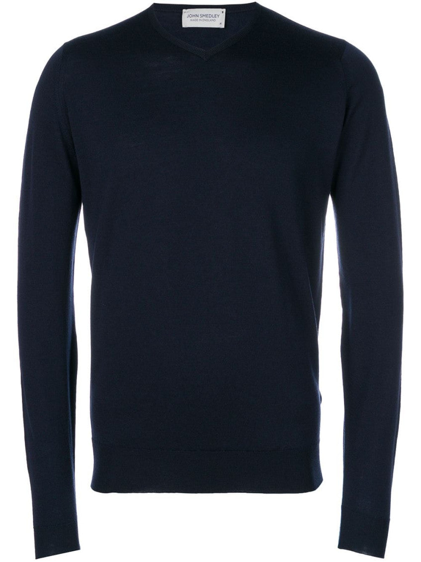 Navy Blue V-neck Sweater 1