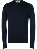 Navy Blue V-neck Sweater 1