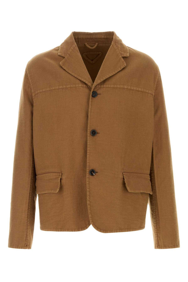 Biscuit cotton blazer 1