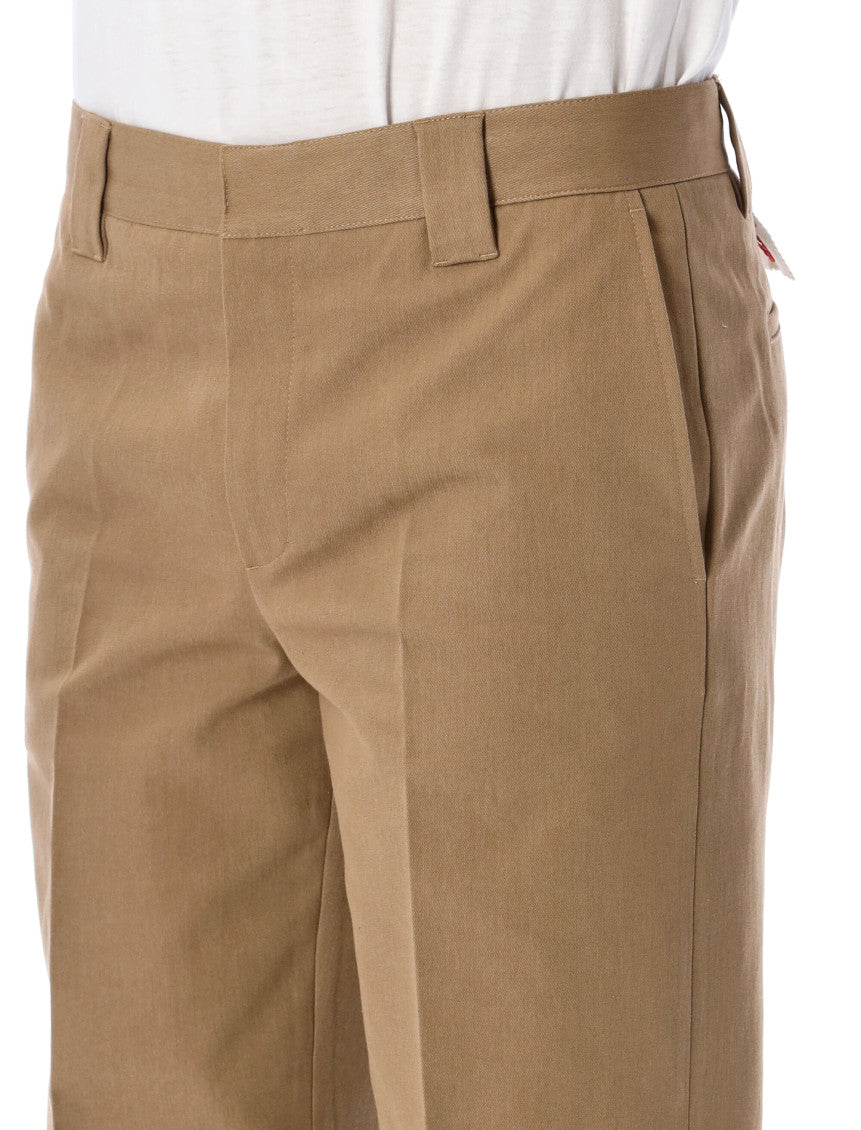 Beige Cotton chinos trousers 5