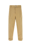 Beige cotton blend pant  1