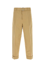 Beige cotton blend pant  1