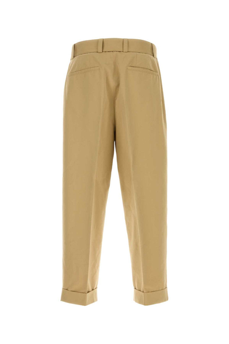 Beige cotton blend pant  2