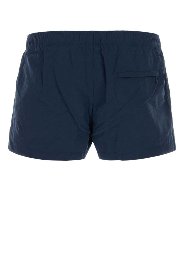Blue nylon bermuda shorts  2