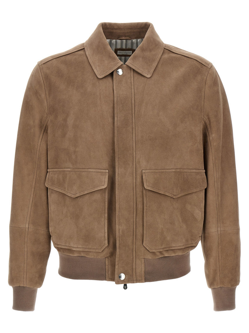Brown 'Aviatore' jacket 1