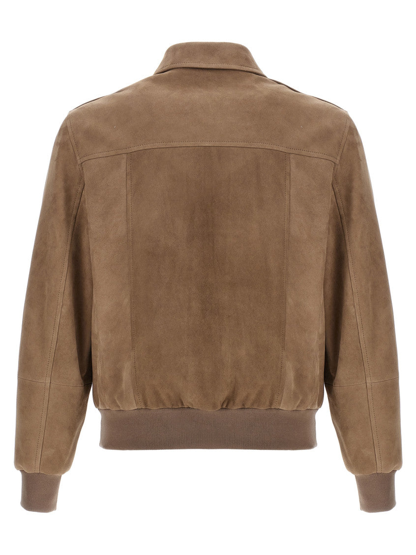 Brown 'Aviatore' jacket 2