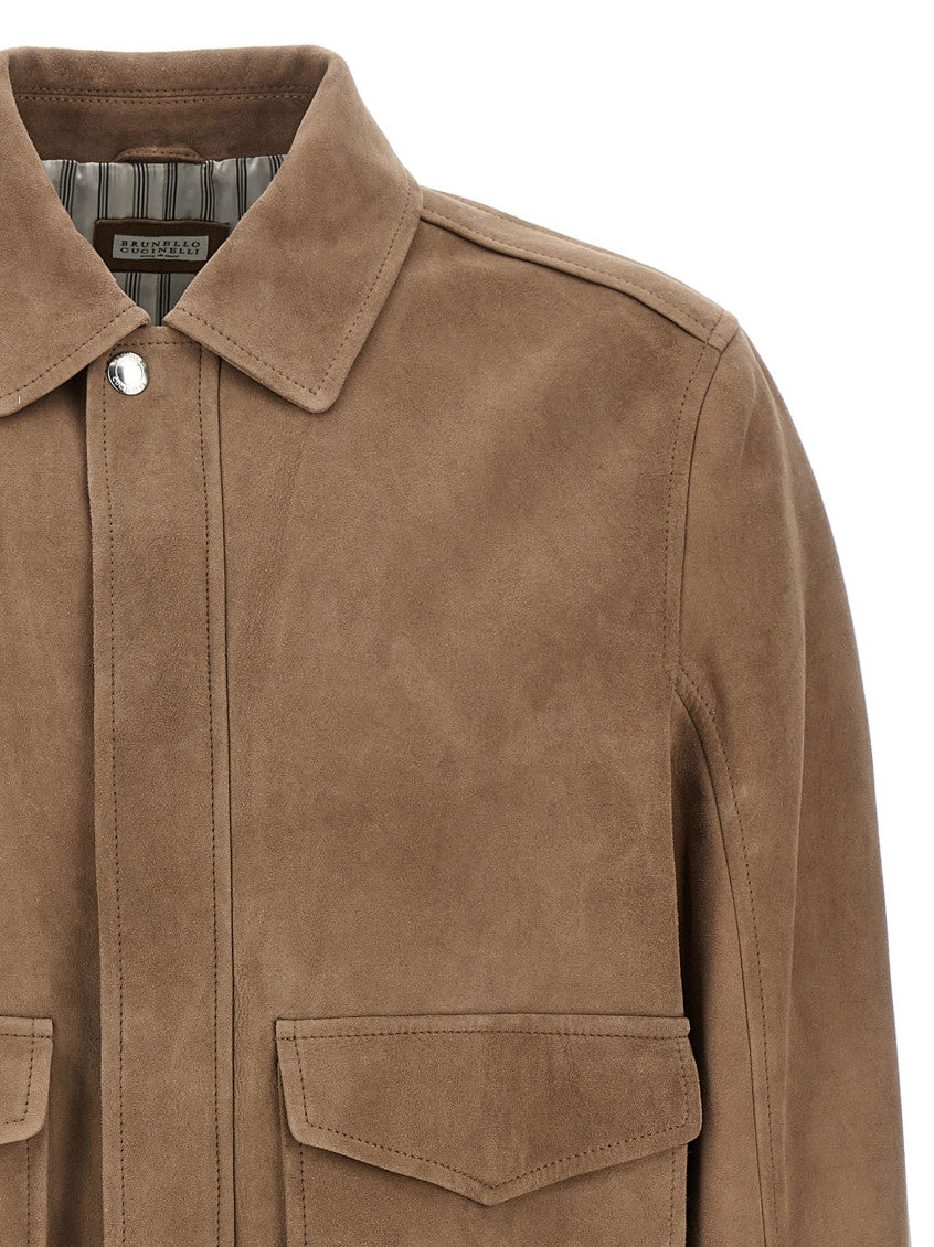 Brown 'Aviatore' jacket 3