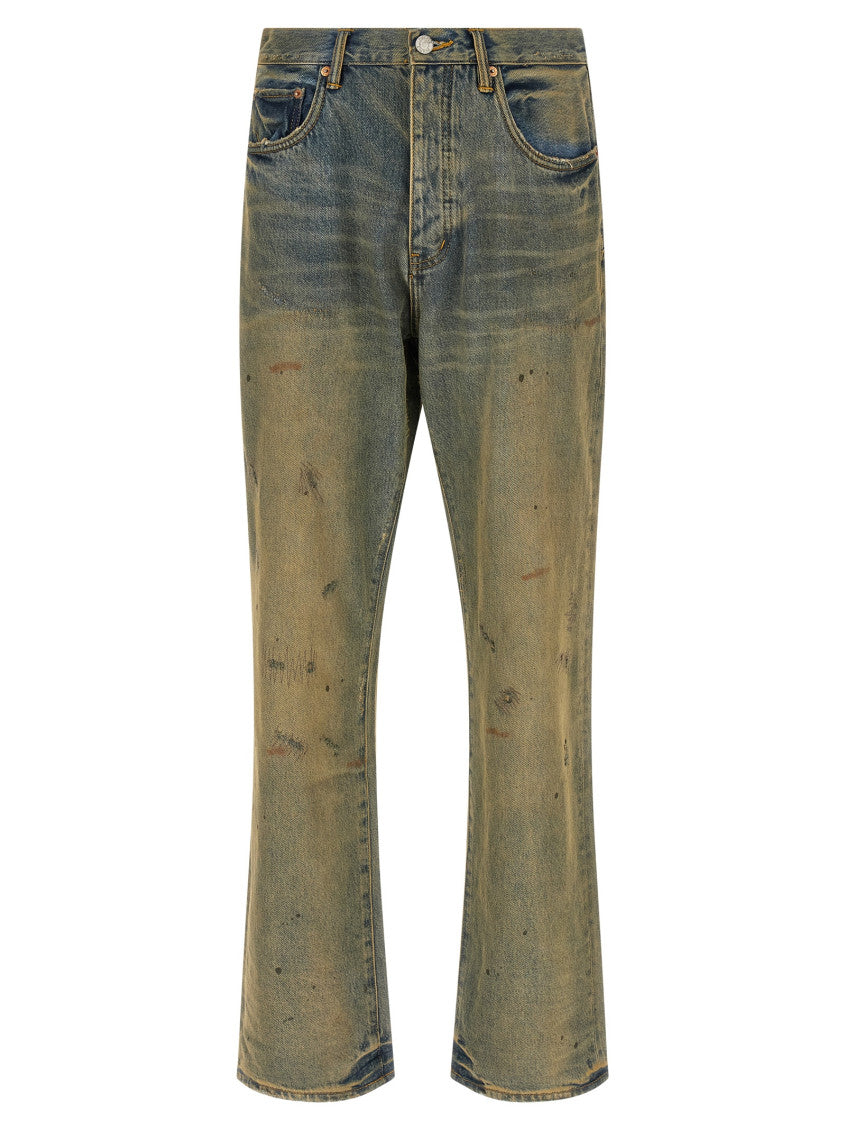 Yellow Denim Jeans 1