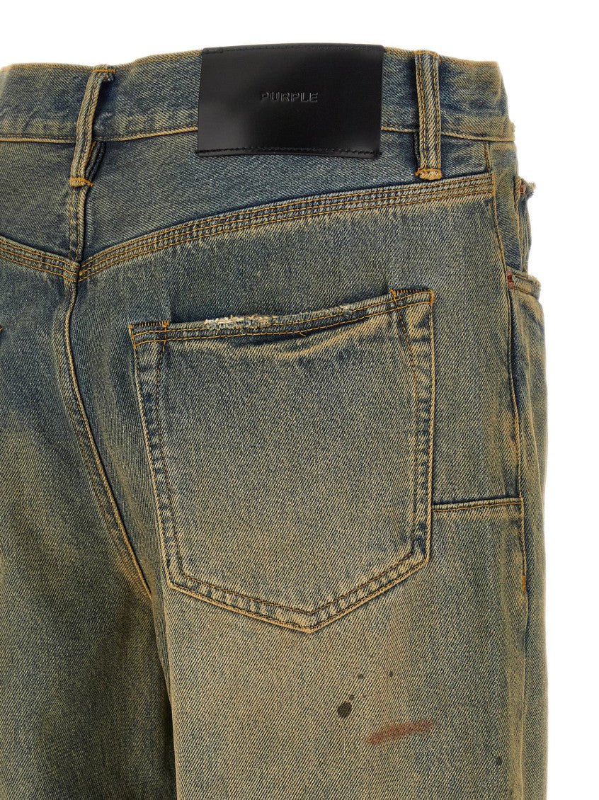 Yellow Denim Jeans 4
