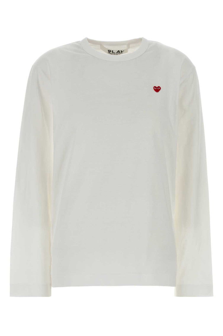 White Crew Neck Logo T-Shirt 1