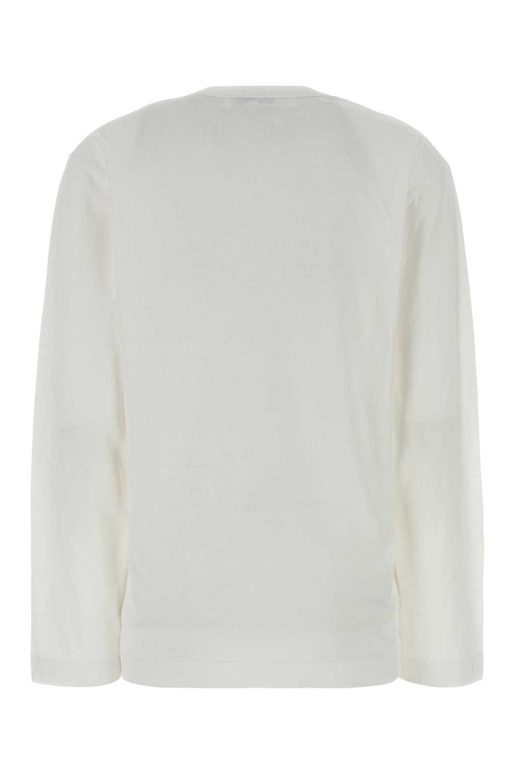 White Crew Neck Logo T-Shirt 2
