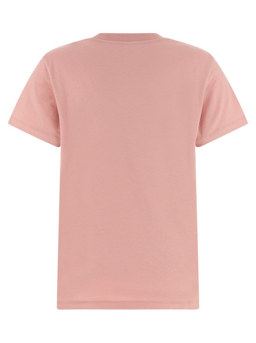 Pink Crew Neck Logo T-Shirt 2