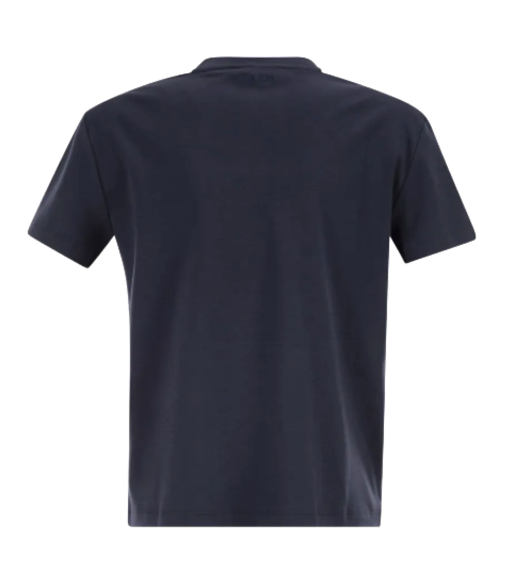 Navy Blue Crew Neck T-Shirt 2