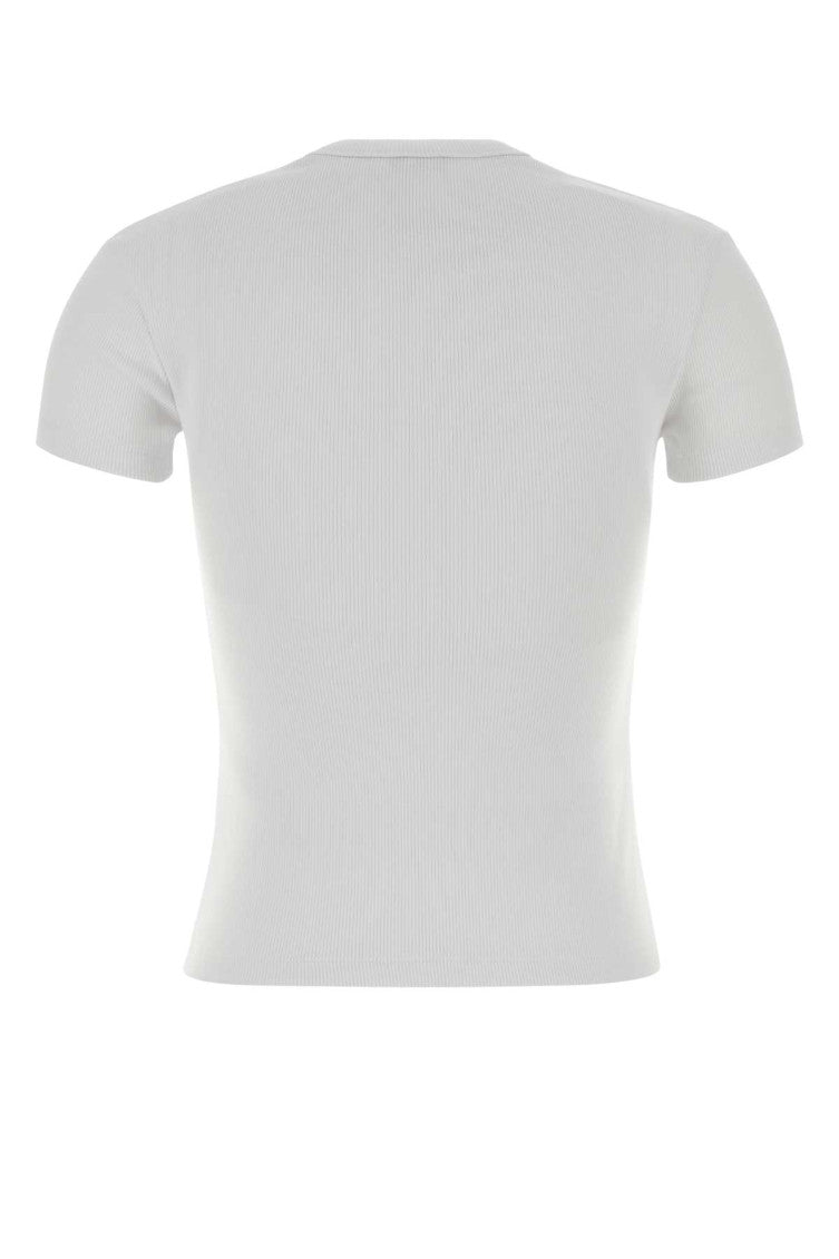 White Crew Neck Logo T-Shirt 2