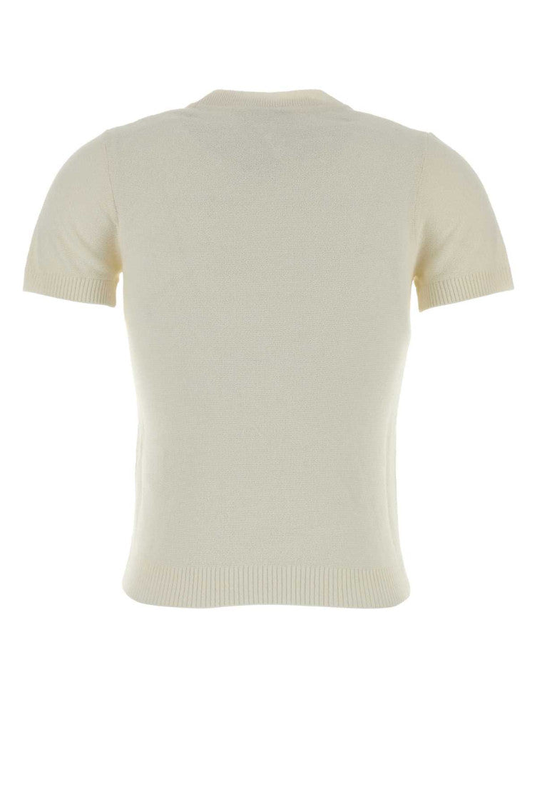 White Round Neck Graphic T-Shirt 2