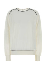 White Round Neck Full Sleeves T-Shirt 1