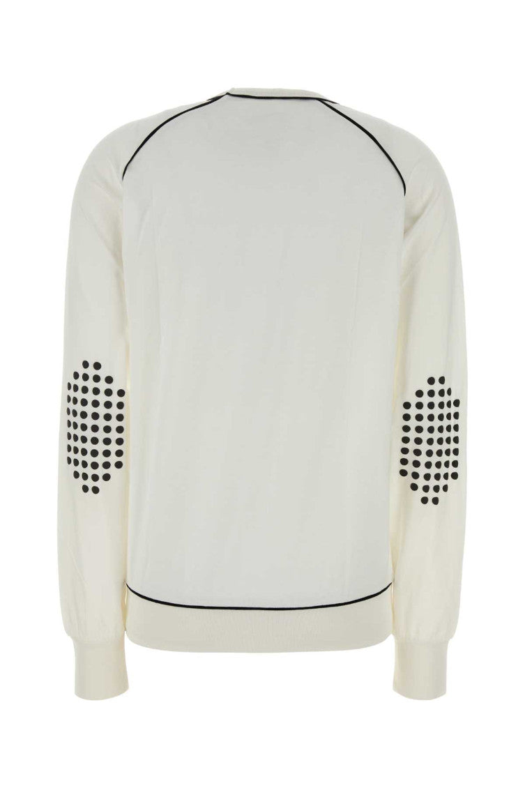 White Round Neck Full Sleeves T-Shirt 2