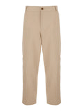 Beige Straight Pants 1
