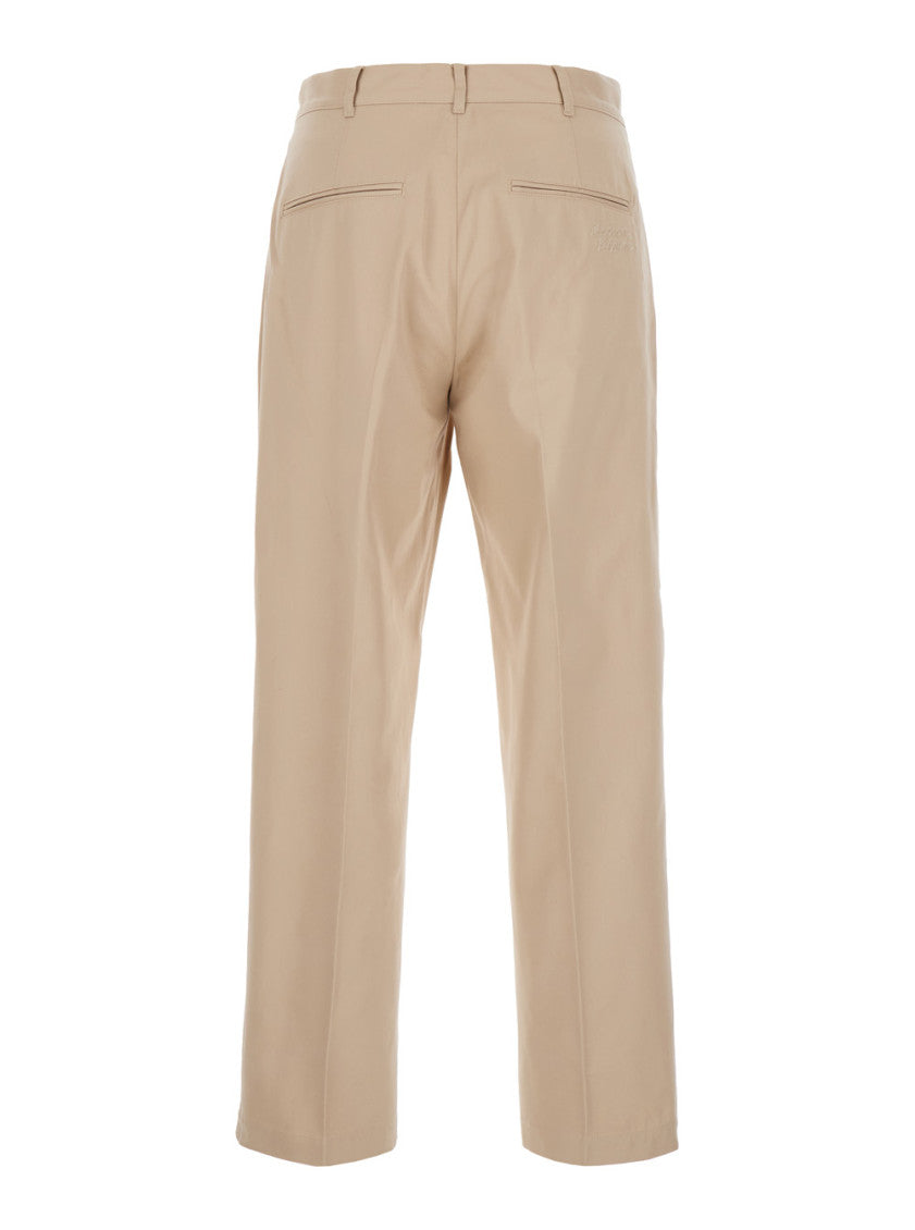 Beige Straight Pants 2