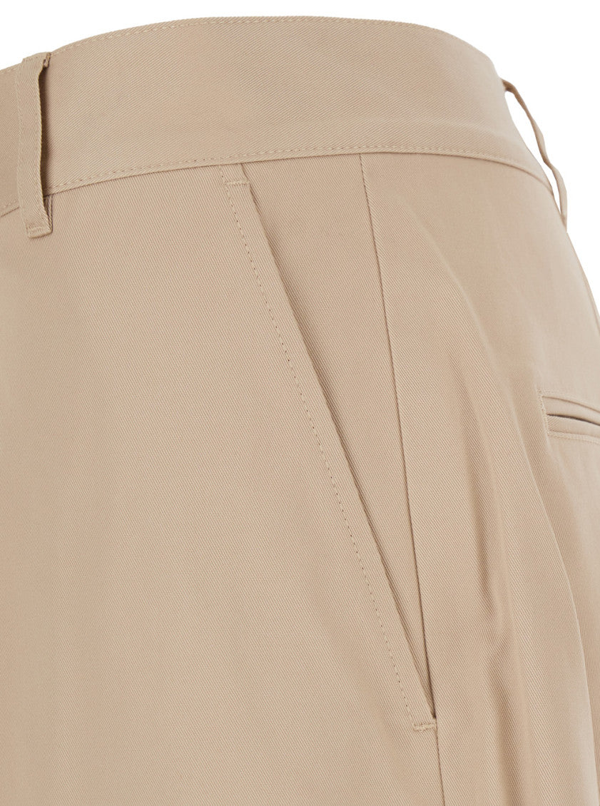 Beige Straight Pants 3