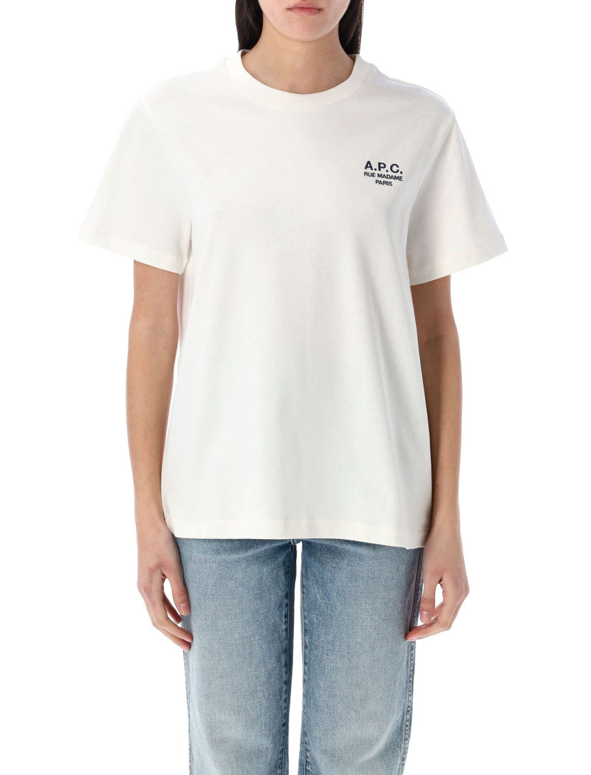 White Logo Crewneck T-Shirt 1