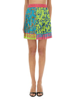 Multicolor Pleated Mini Skirt 1