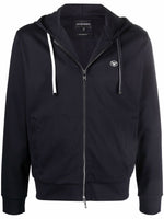 Navy Blue Hood Sweatshirt 1