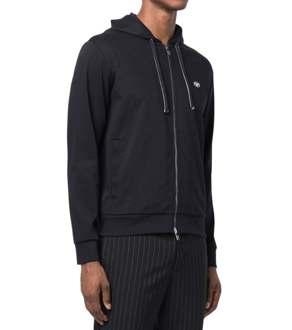 Navy Blue Hood Sweatshirt 3
