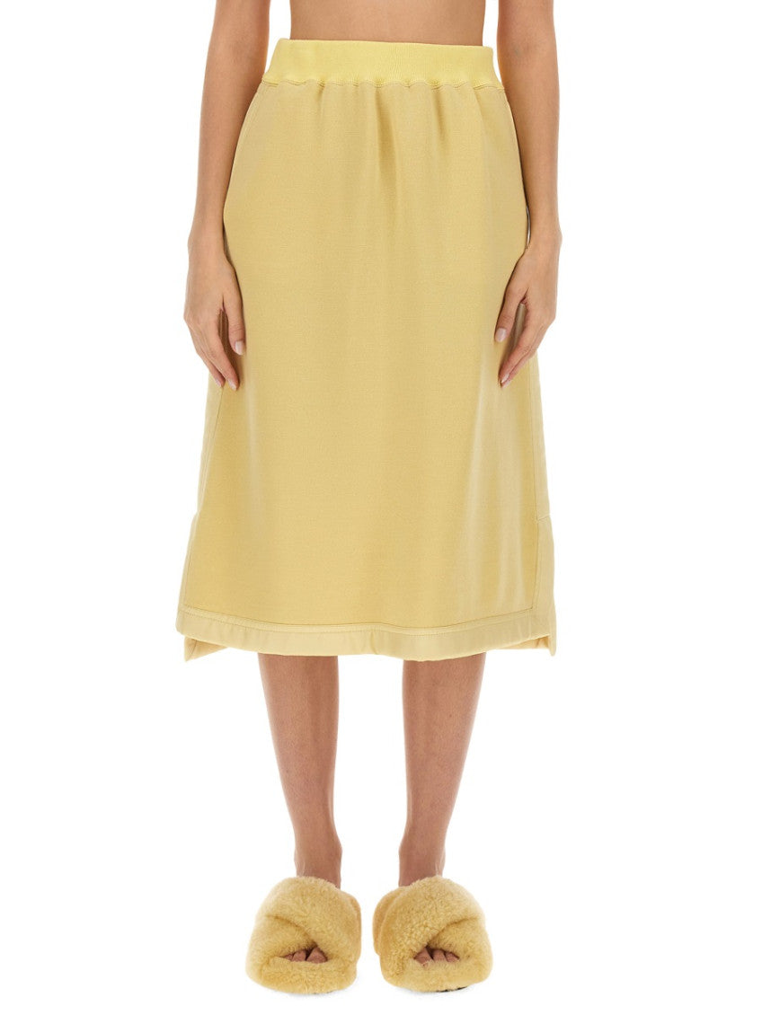 Yellow MIDI SKIRT 1