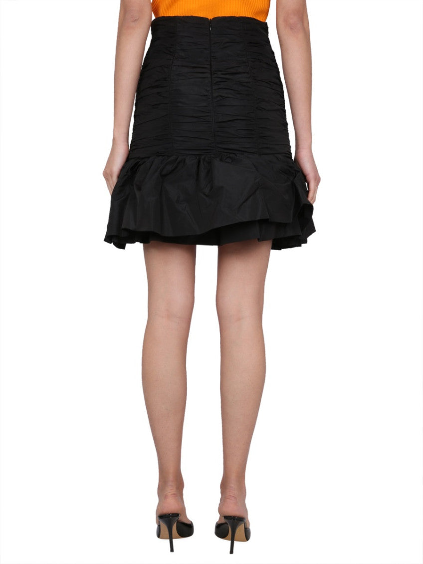Black Textured Mini Skirt 2